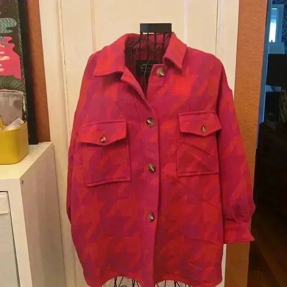 Scoop Shacket-Sz L